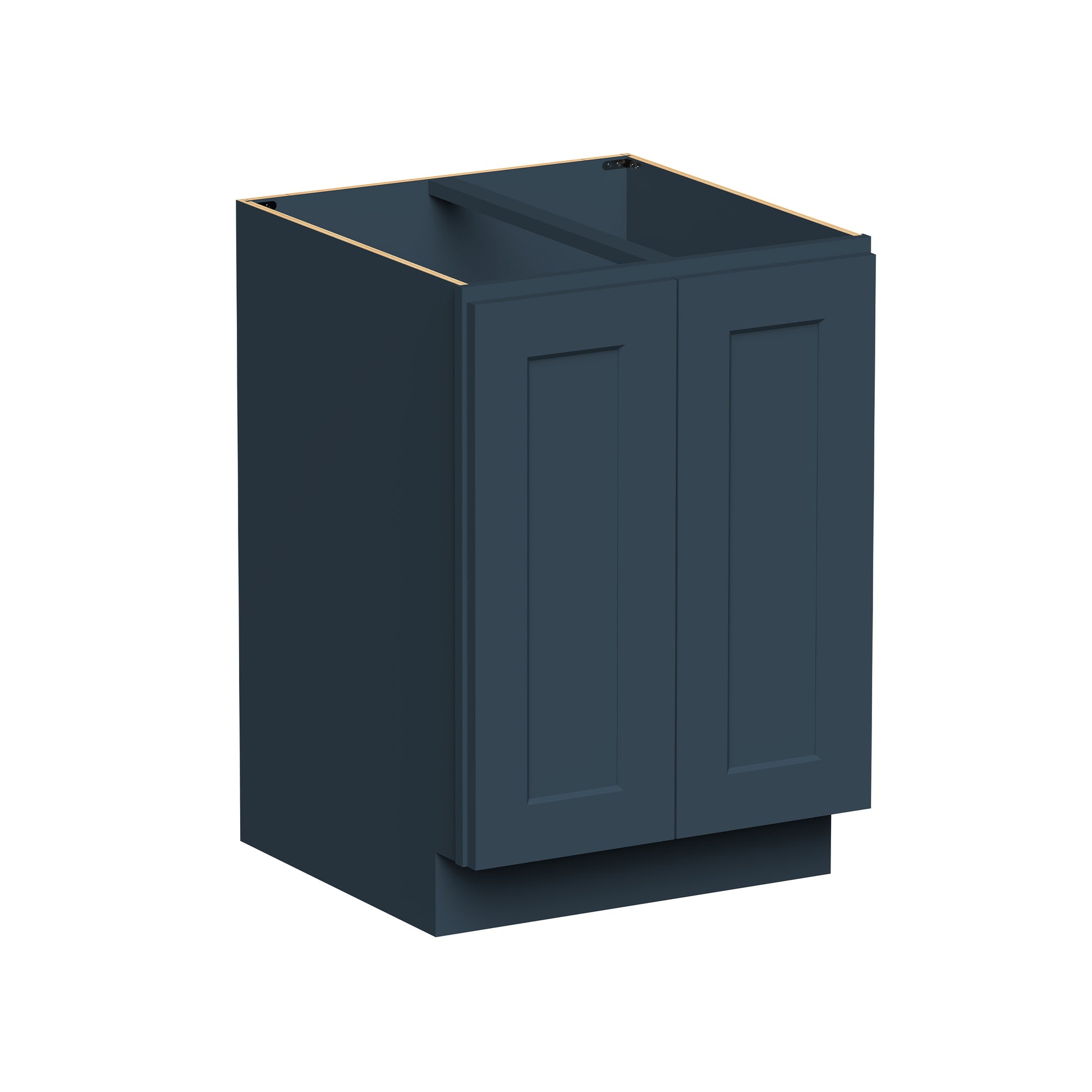 Cyber Grey RTA 24"-36"W x 24"D x 34.5"H Base Cabinet with 2 Full Height Doors