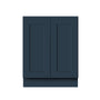 Cyber Grey RTA 24"-36"W x 24"D x 34.5"H Base Cabinet with 2 Full Height Doors