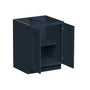 Cyber Grey RTA 24"-36"W x 24"D x 34.5"H Base Cabinet with 2 Full Height Doors