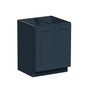 Cyber Grey RTA 24"-36"W x 24"D x 34.5"H Base Cabinet with 2 Full Height Doors