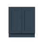 Cyber Grey RTA 24"-36"W x 24"D x 34.5"H Base Cabinet with 2 Full Height Doors