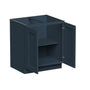 Cyber Grey RTA 24"-36"W x 24"D x 34.5"H Base Cabinet with 2 Full Height Doors