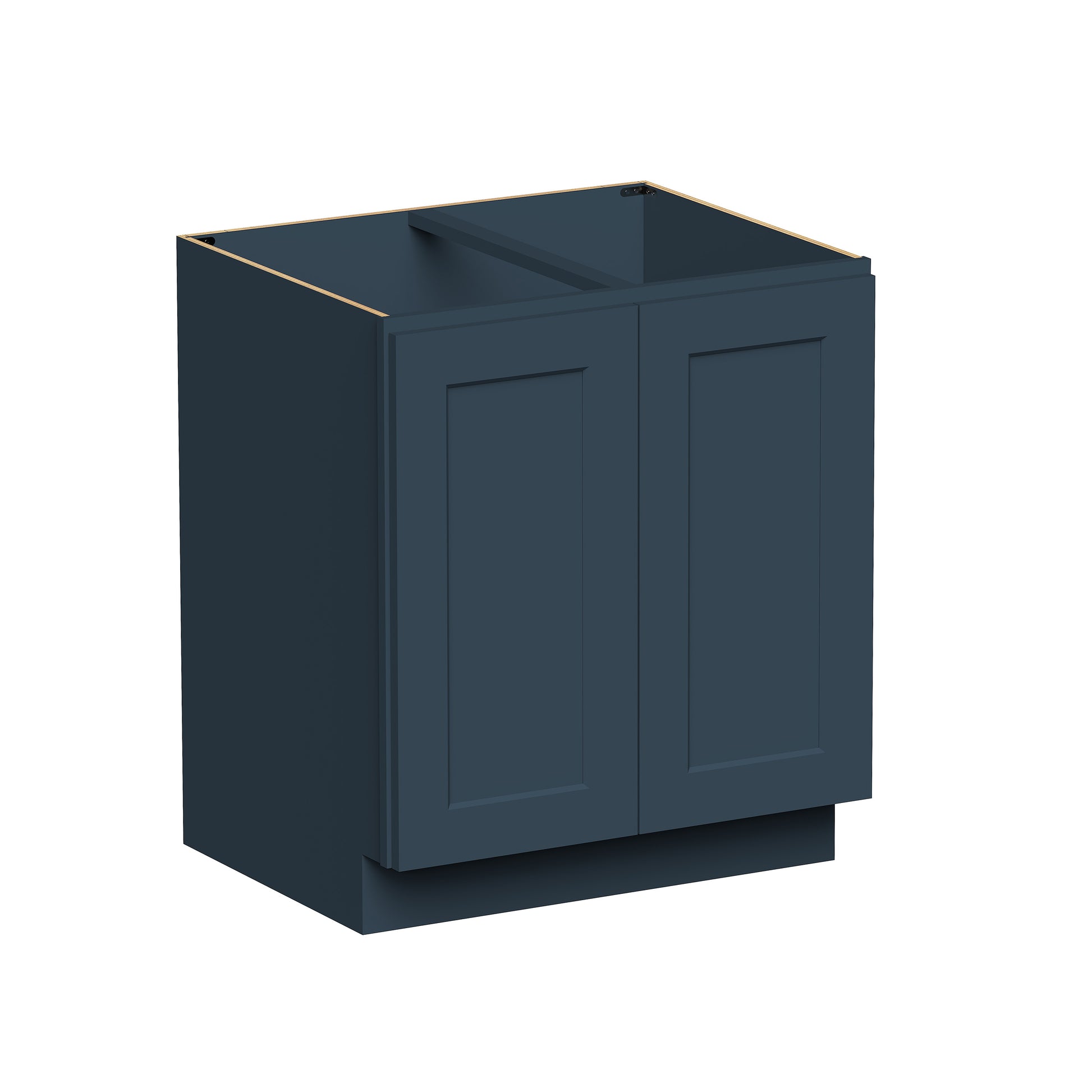 Cyber Grey RTA 24"-36"W x 24"D x 34.5"H Base Cabinet with 2 Full Height Doors