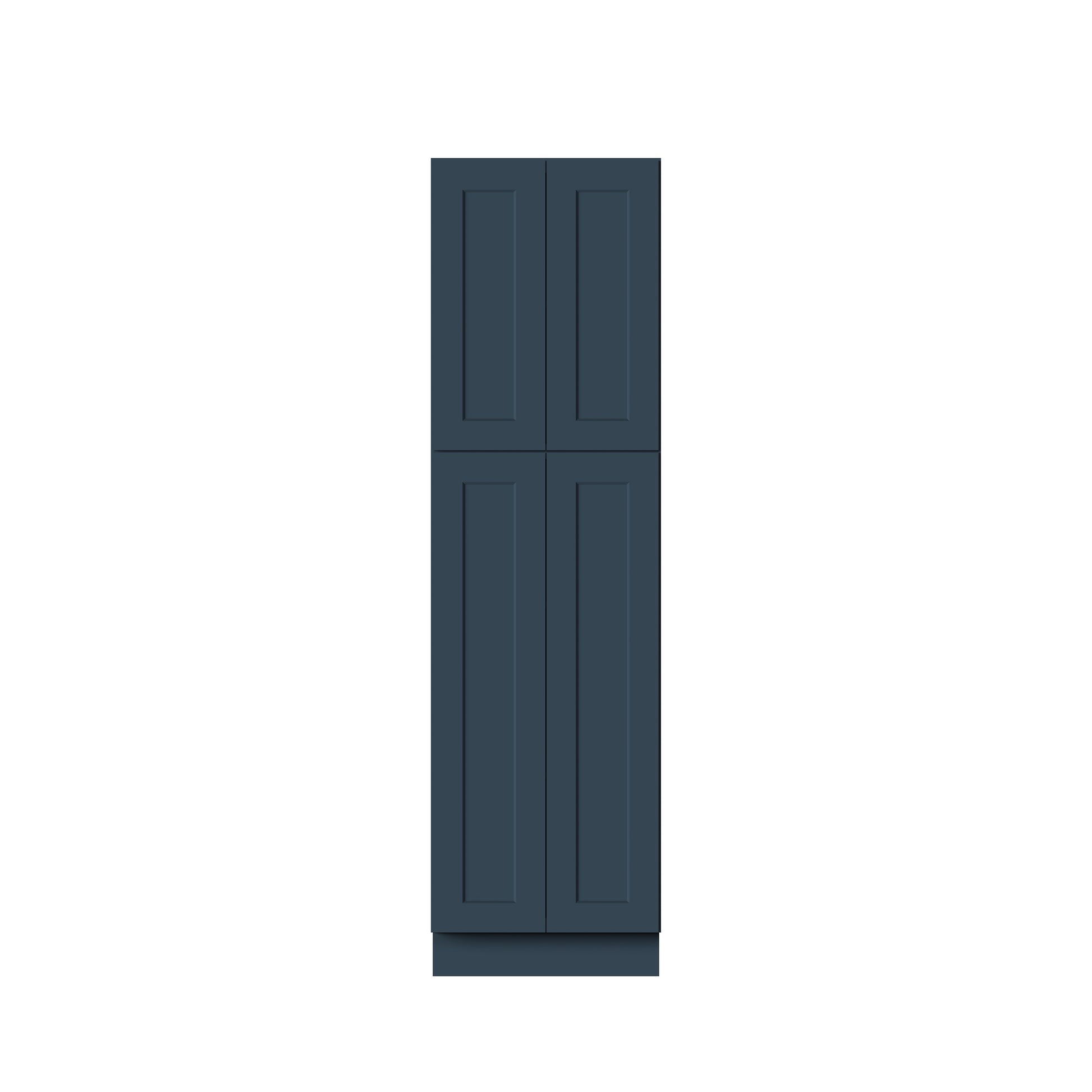 Cyber Grey RTA 24"/30"W x 27"D x 84"/90"/96"H 6 Sizes Tall Pantry Cabinet with Shelves