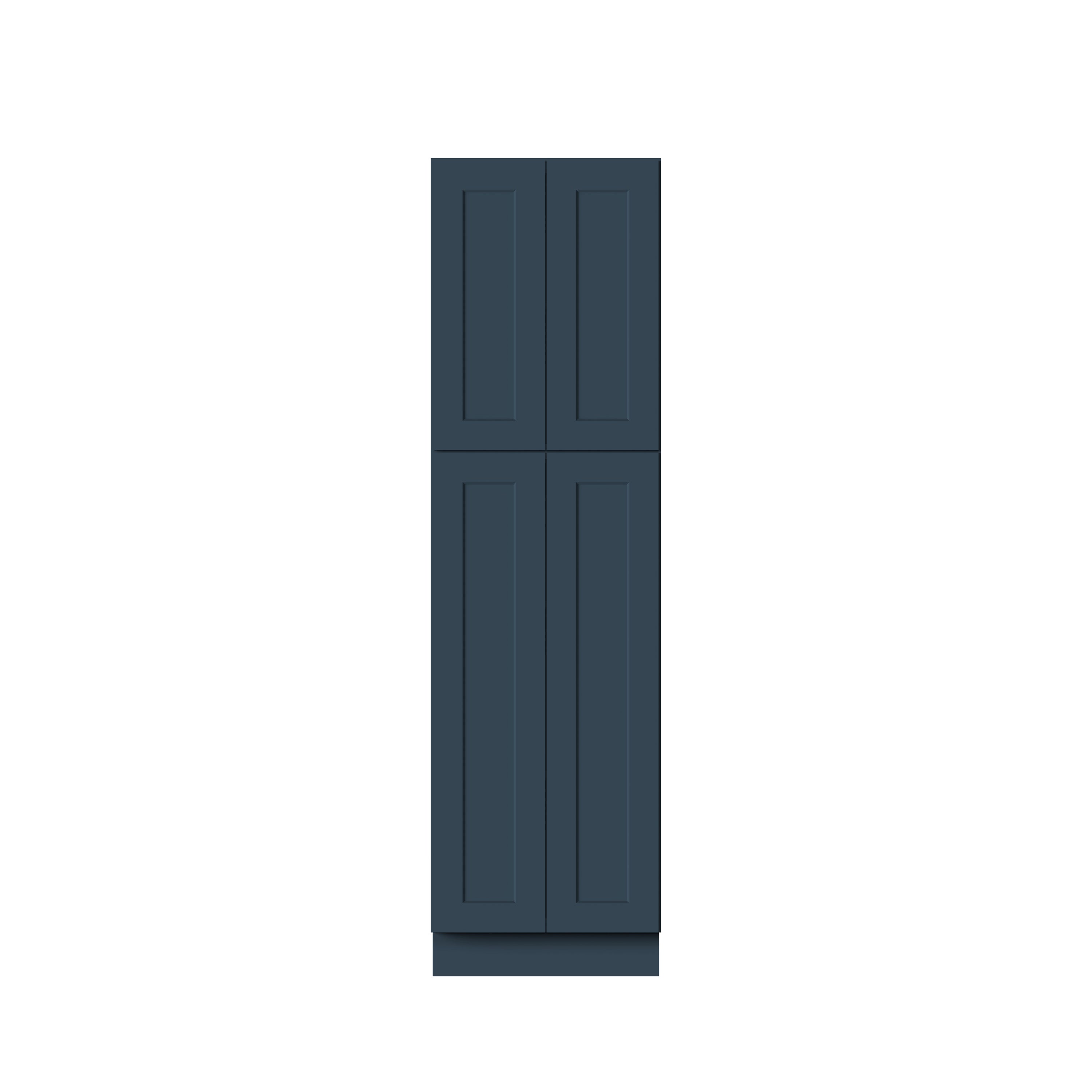 Cyber Grey RTA 24"/30"W x 27"D x 84"/90"/96"H 6 Sizes Tall Pantry Cabinet with Shelves