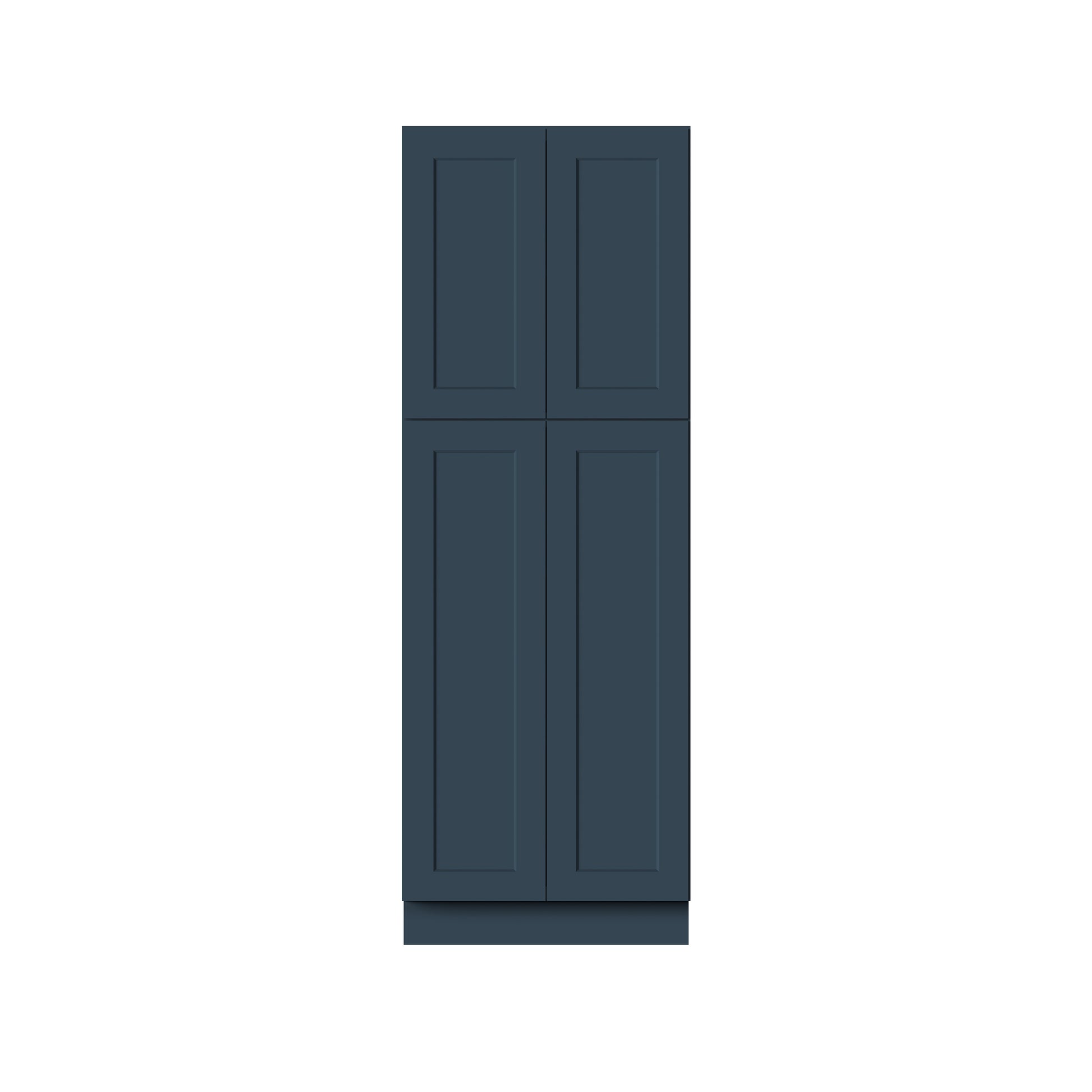 Cyber Grey RTA 24"/30"W x 27"D x 84"/90"/96"H 6 Sizes Tall Pantry Cabinet with Shelves