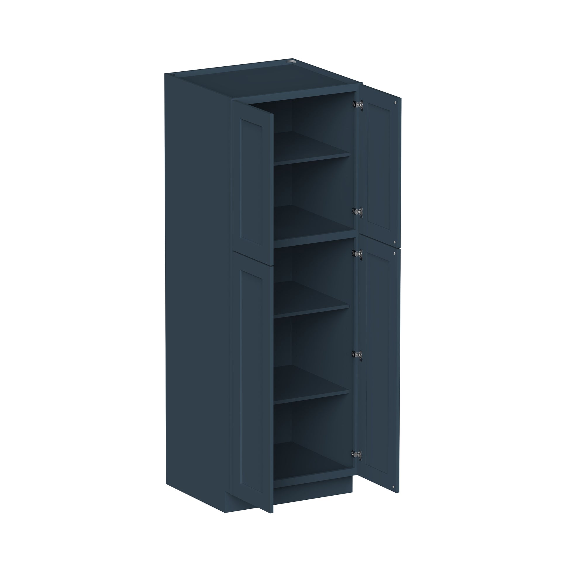 Cyber Grey RTA 24"/30"W x 27"D x 84"/90"/96"H 6 Sizes Tall Pantry Cabinet with Shelves