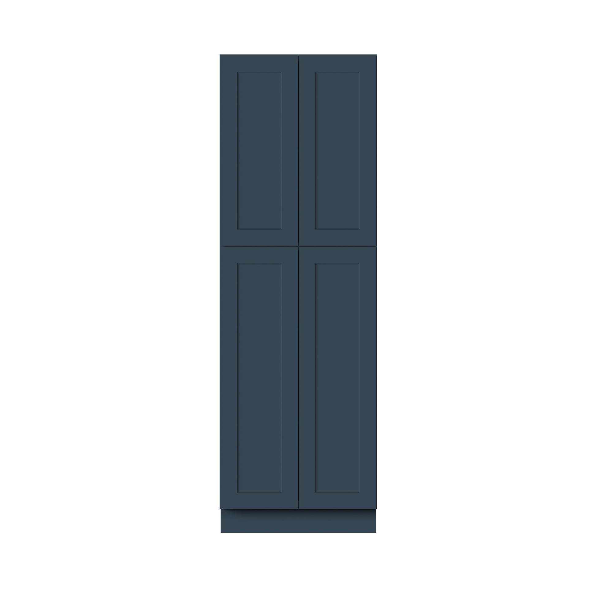 Cyber Grey RTA 24"/30"W x 27"D x 84"/90"/96"H 6 Sizes Tall Pantry Cabinet with Shelves