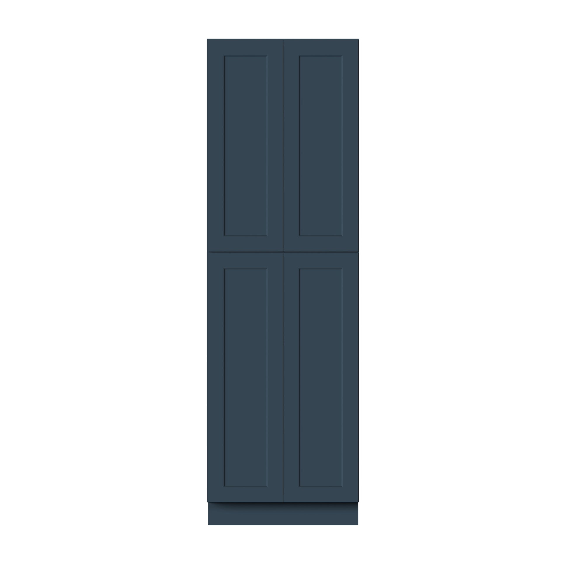 Cyber Grey RTA 24"/30"W x 27"D x 84"/90"/96"H 6 Sizes Tall Pantry Cabinet with Shelves