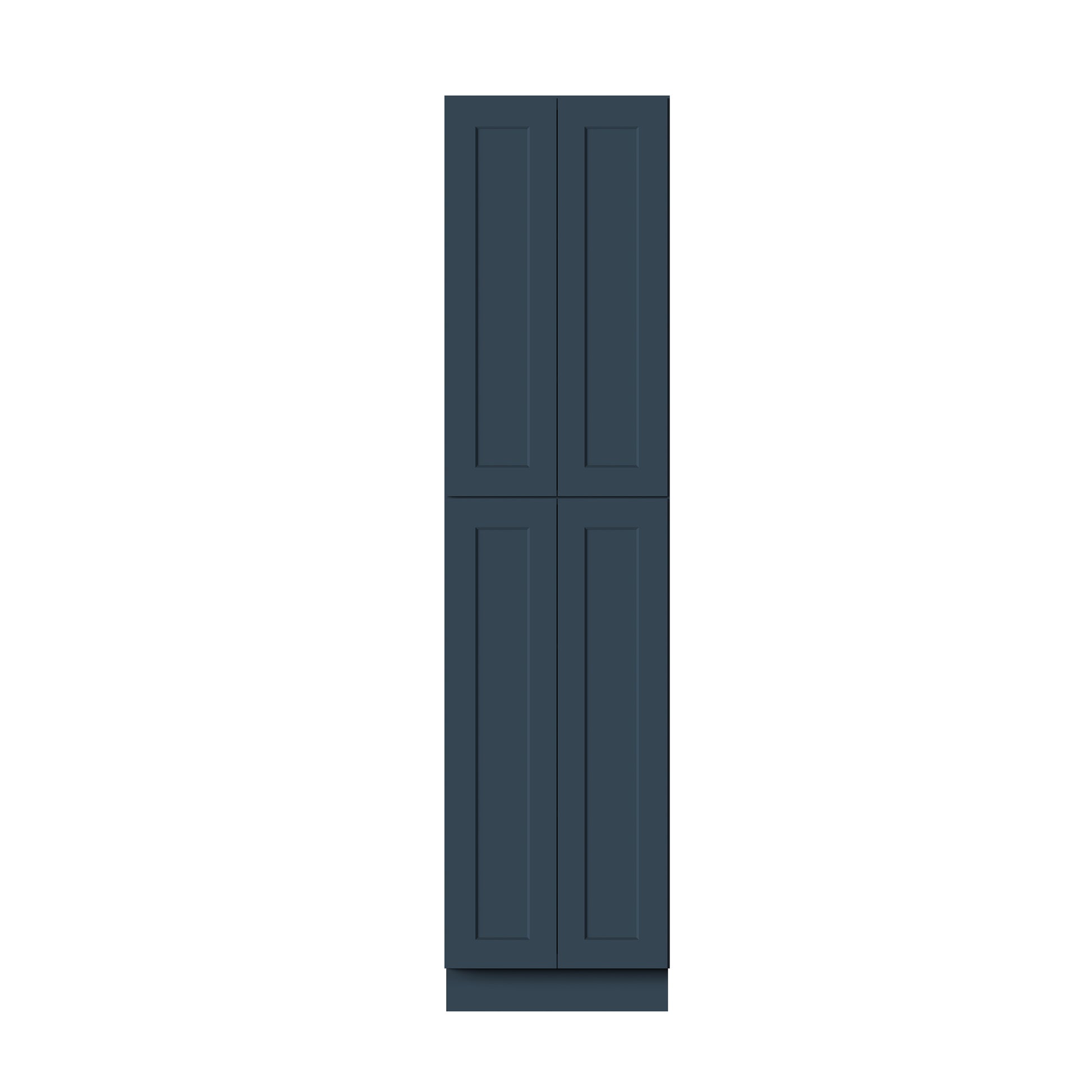 Cyber Grey RTA 24"/30"W x 27"D x 84"/90"/96"H 6 Sizes Tall Pantry Cabinet with Shelves