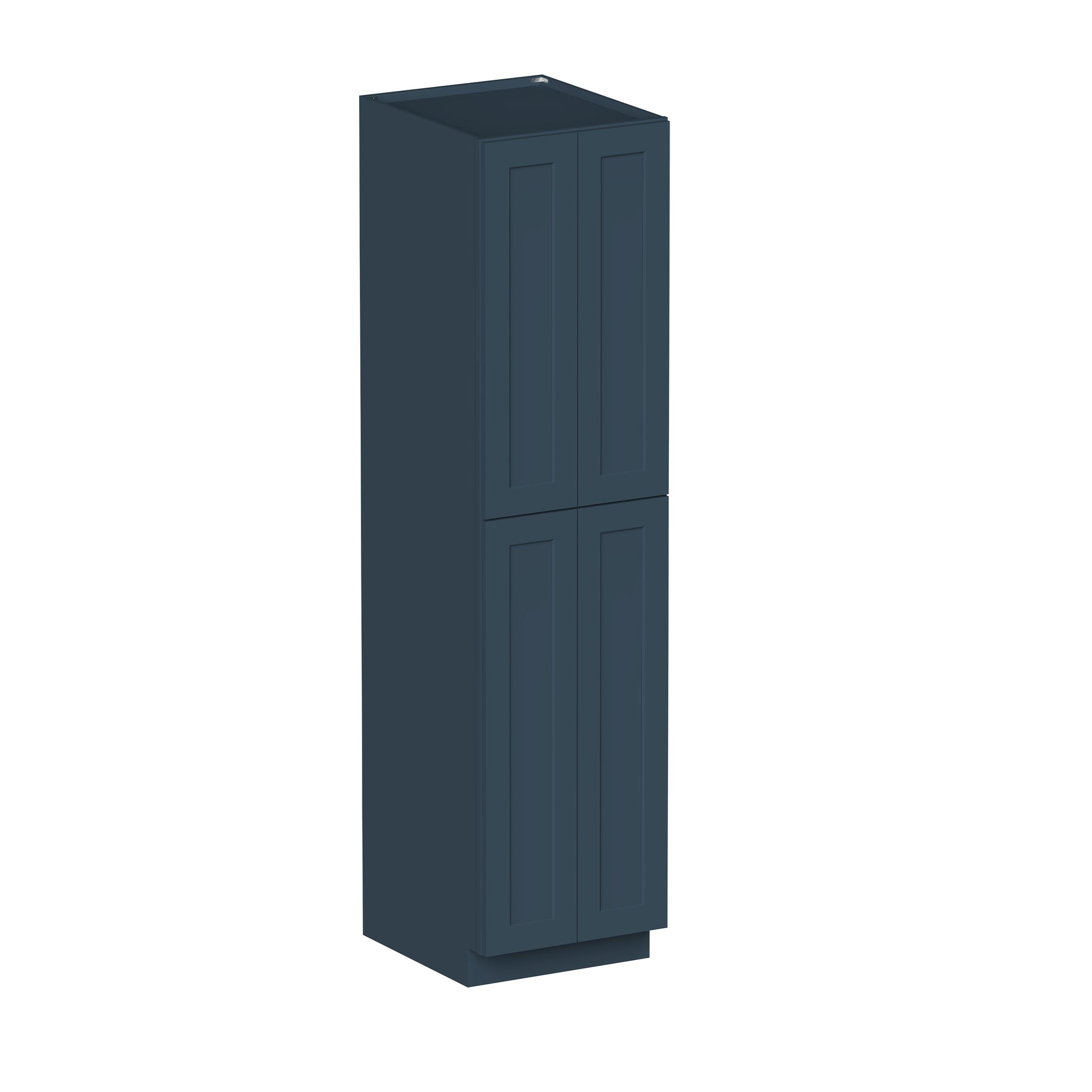 Cyber Grey RTA 24"/30"W x 27"D x 84"/90"/96"H 6 Sizes Tall Pantry Cabinet with Shelves