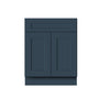 Cyber Grey RTA 27"W x 24"D x 34.5"H Base Cabinet with 2 Doors, 1 Drawer and 1 Shelf