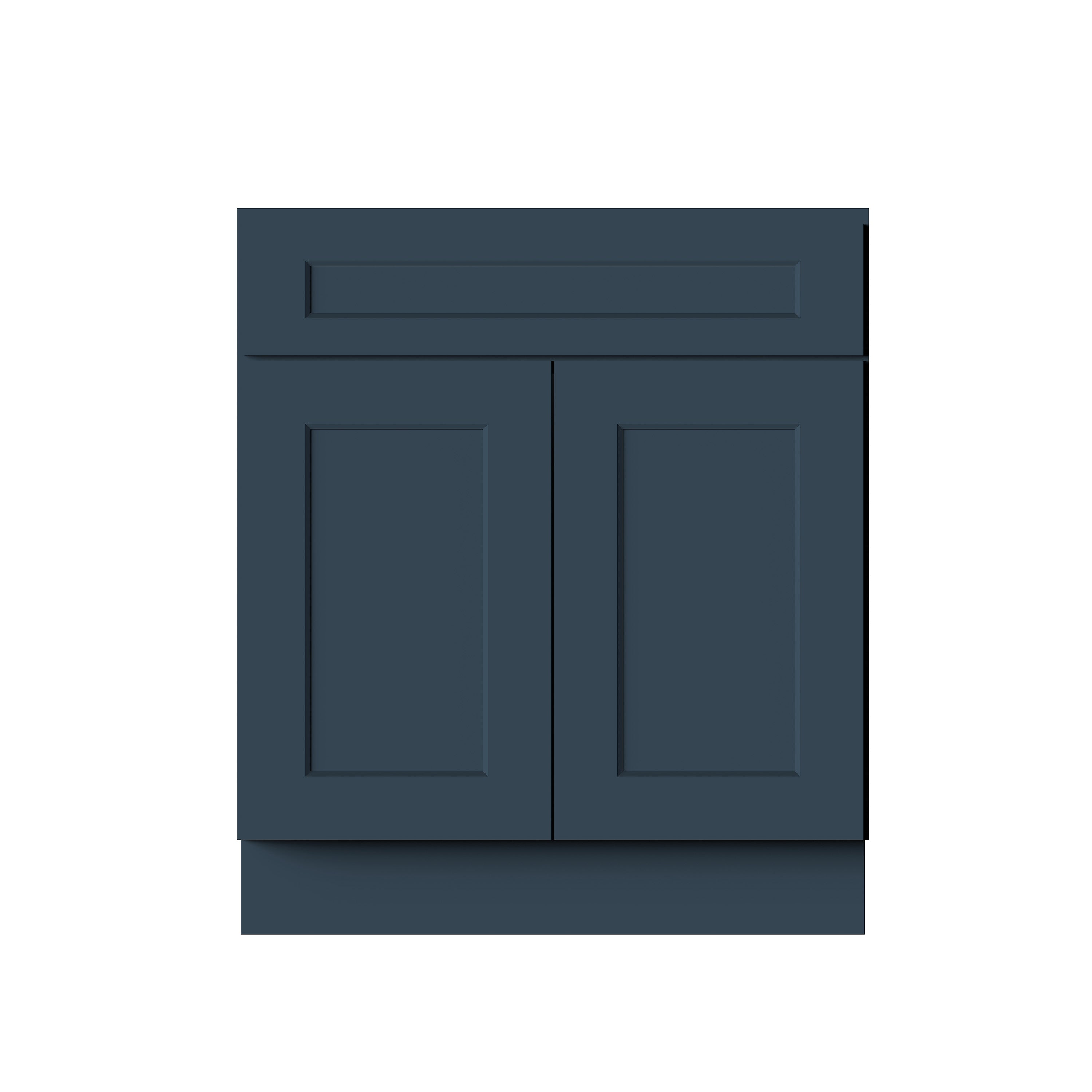Cyber Grey RTA 30"/36"W x 24"D x 34.5"H Sink Base Cabinet with 2 Doors