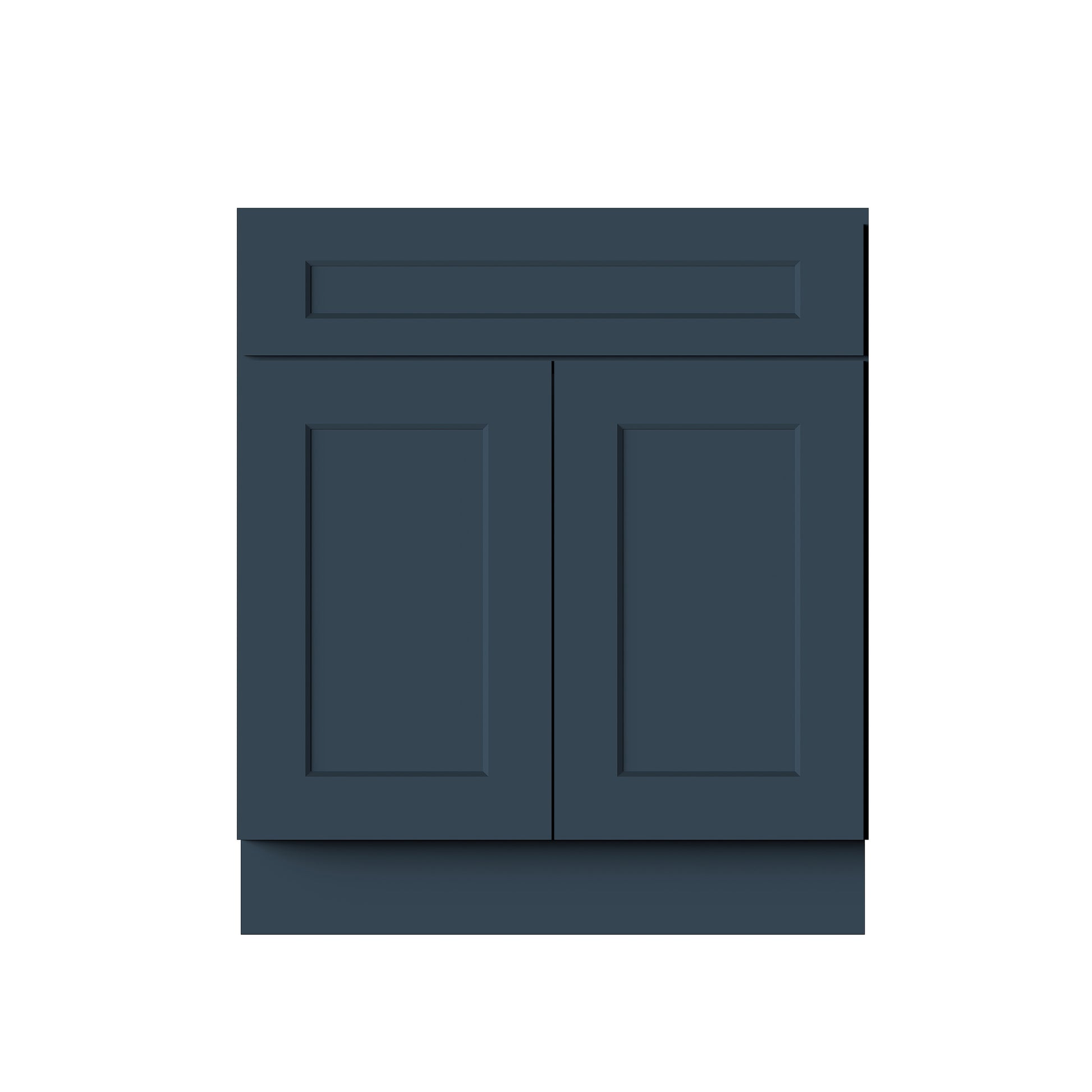 Cyber Grey RTA 30"/36"W x 24"D x 34.5"H Sink Base Cabinet with 2 Doors