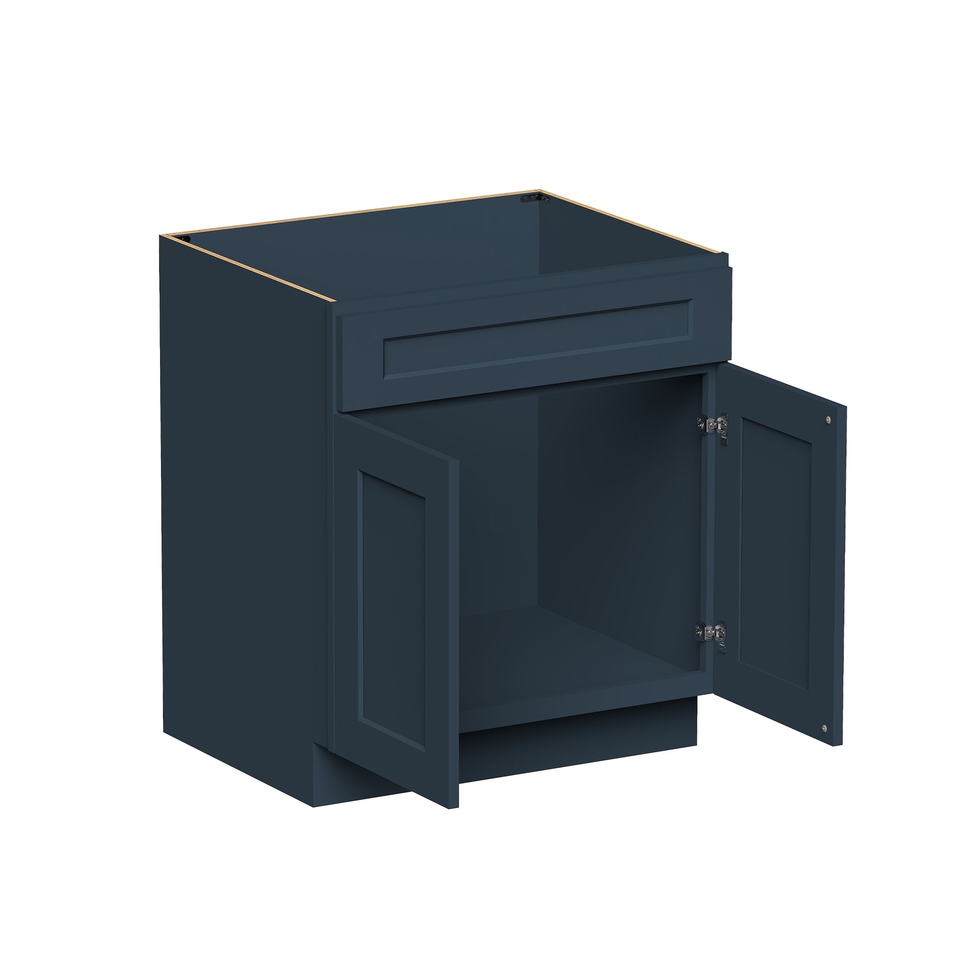Cyber Grey RTA 30"/36"W x 24"D x 34.5"H Sink Base Cabinet with 2 Doors