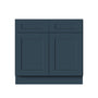 Cyber Grey RTA 30"/36"W x 24"D x 34.5"H Sink Base Cabinet with 2 Doors