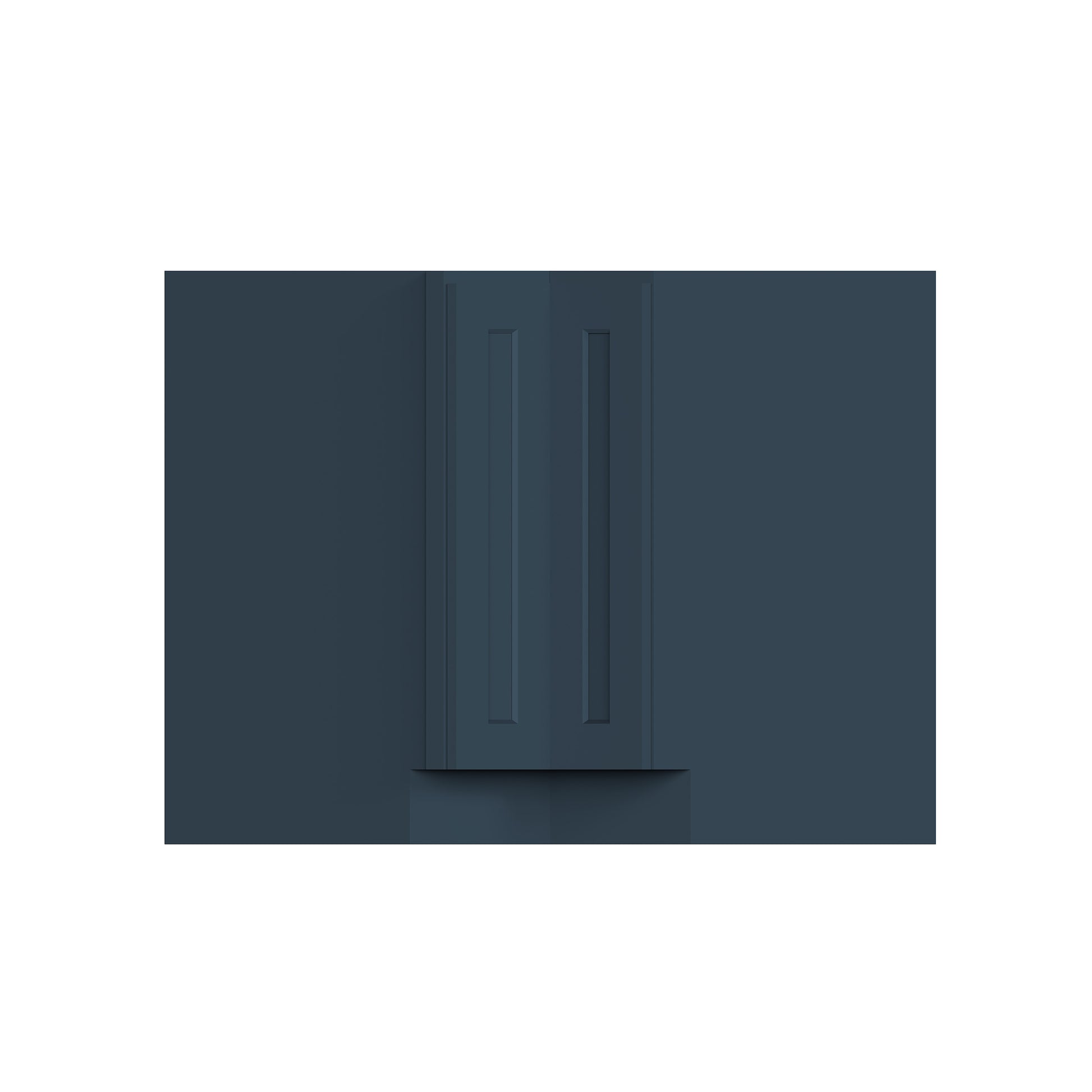 Cyber Grey RTA 33"/36"W x 24"D x 34.5"H Lazy Susan Base Cabinet