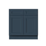 Cyber Grey RTA 33"/39"/42"W x 24"D x 34.5"H Base Cabinet with 2 Doors, 2 Drawers and 1 Shelf