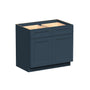 Cyber Grey RTA 33"/39"/42"W x 24"D x 34.5"H Base Cabinet with 2 Doors, 2 Drawers and 1 Shelf