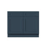 Cyber Grey RTA 33"/39"/42"W x 24"D x 34.5"H Base Cabinet with 2 Doors, 2 Drawers and 1 Shelf