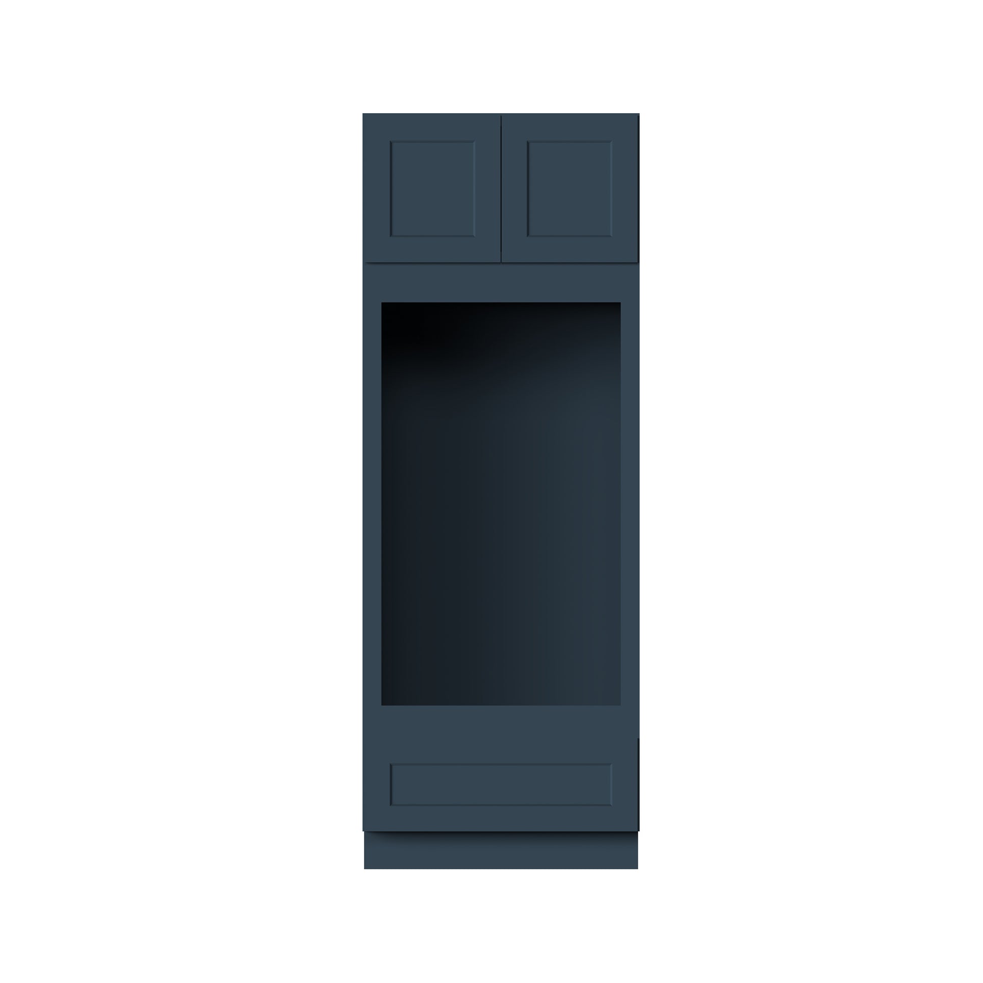 Cyber Grey RTA 33"W x 27"D x 84"/90"/96"H 3-Size Double Oven Cabinet with Door, Drawer and shelves
