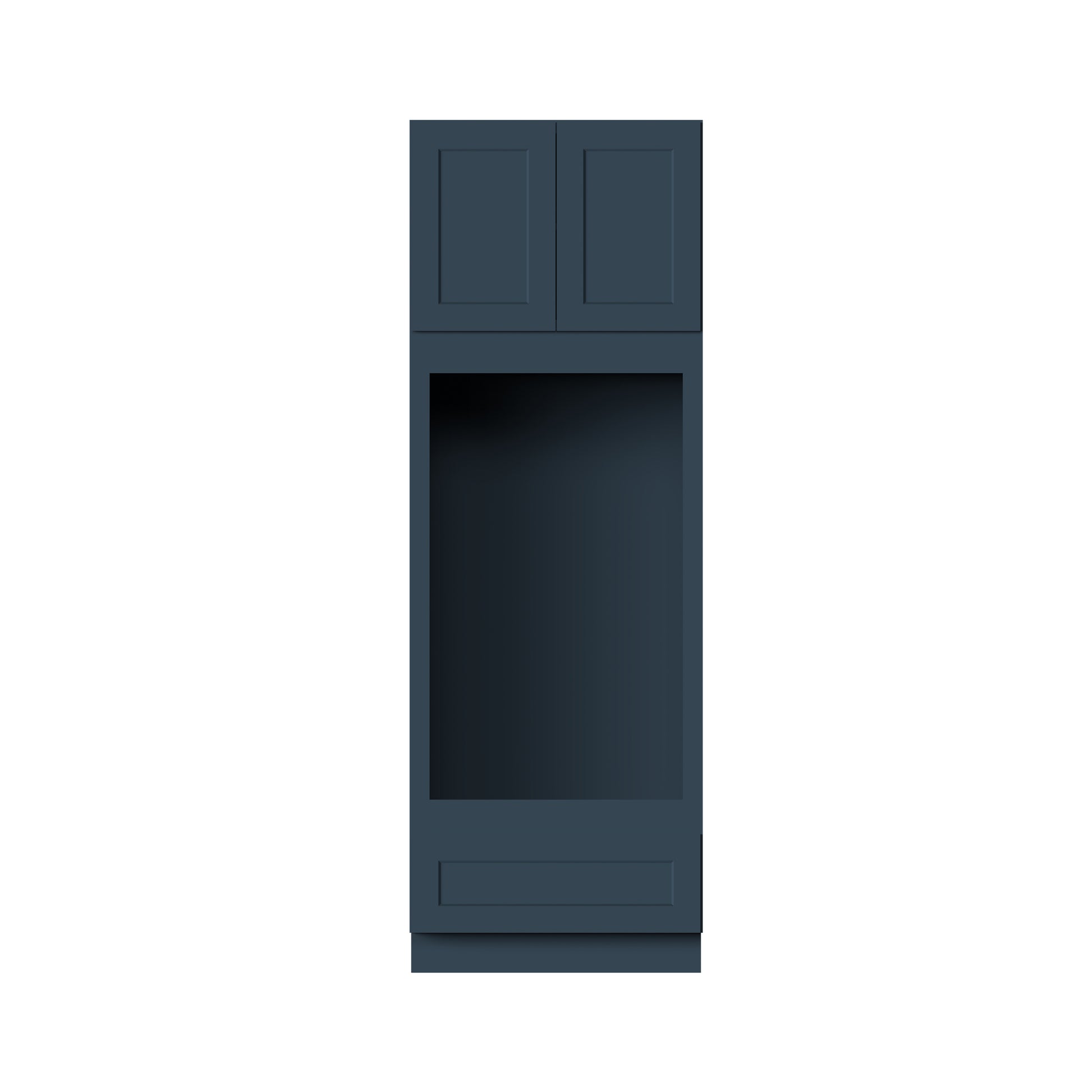 Cyber Grey RTA 33"W x 27"D x 84"/90"/96"H 3-Size Double Oven Cabinet with Door, Drawer and shelves