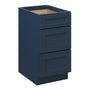 Cyber Grey RTA 18"W x 24"D x 34.5"H Base Cabinet with 3 Drawers
