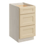 Versa Shaker RTA 18"W x 24"D x 34.5"H Base Cabinet with 3 Drawers