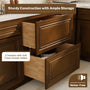 Dark Caramel RTA 30"W x 24"D x 34.5"H Base Cabinet with 2 Drawers