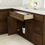 Dark Caramel RTA 30"W x 24"D x 34.5"H Base Cabinet with 1 Drawer and 2 Doors