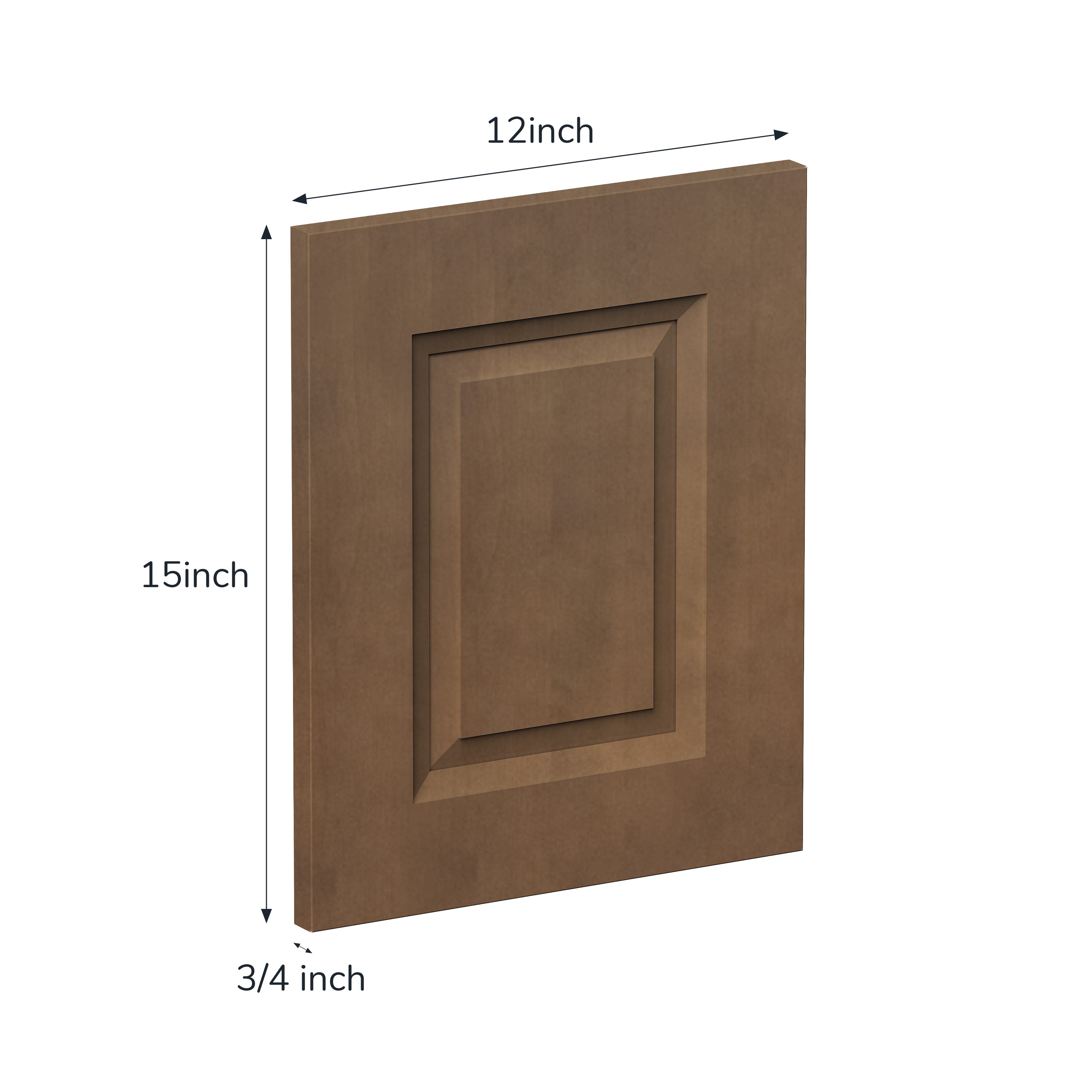 12" x 15" Dark Caramel Cabinet Sample Door