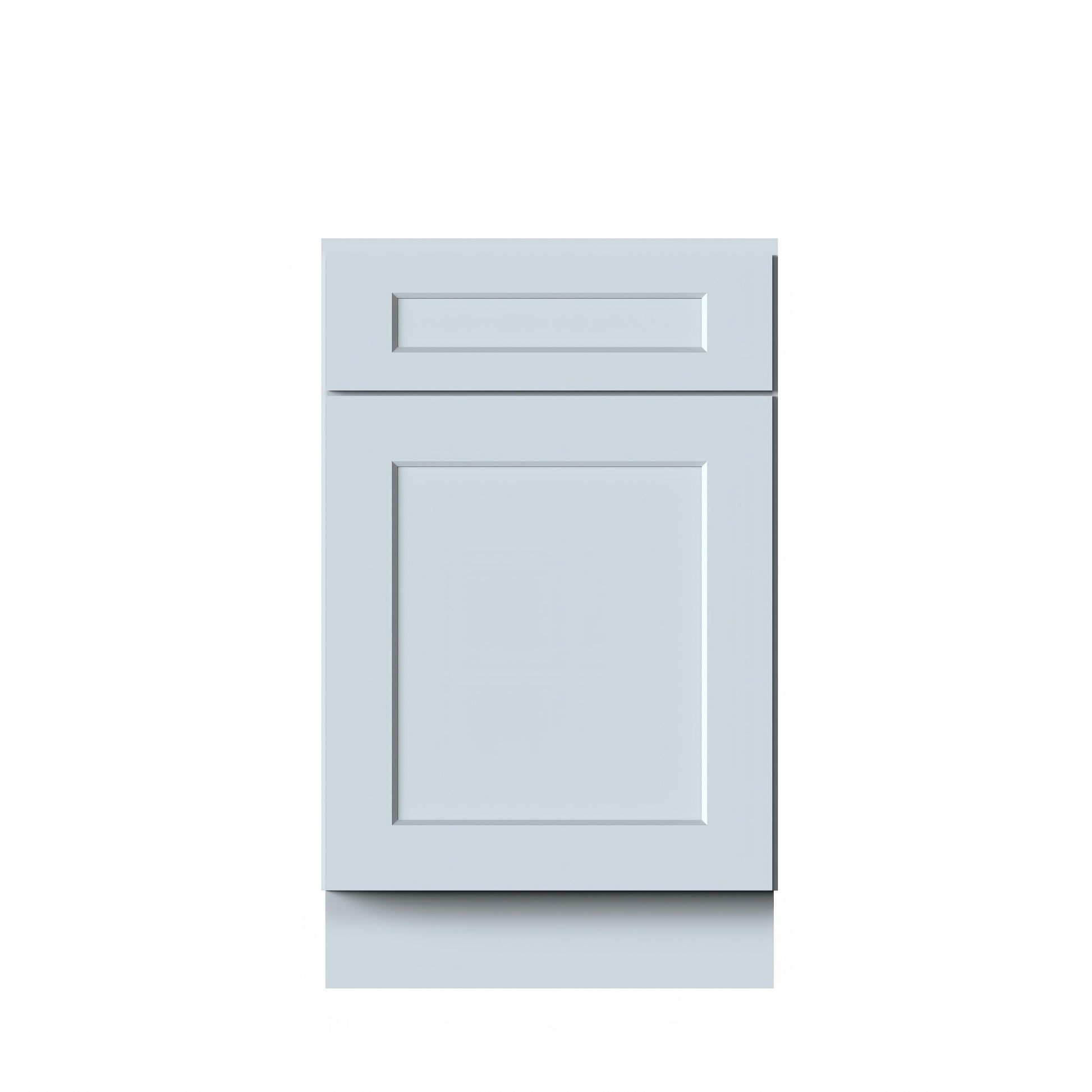 Dove Grey RTA 21"W x 24"D x 34.5"H Base Cabinet with 1 Drawer and 1 Door