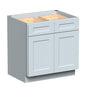 33"W x 24"D x 34.5"H Plywood Floor Base Kitchen Cabinet with Drawer Ready to Assemble