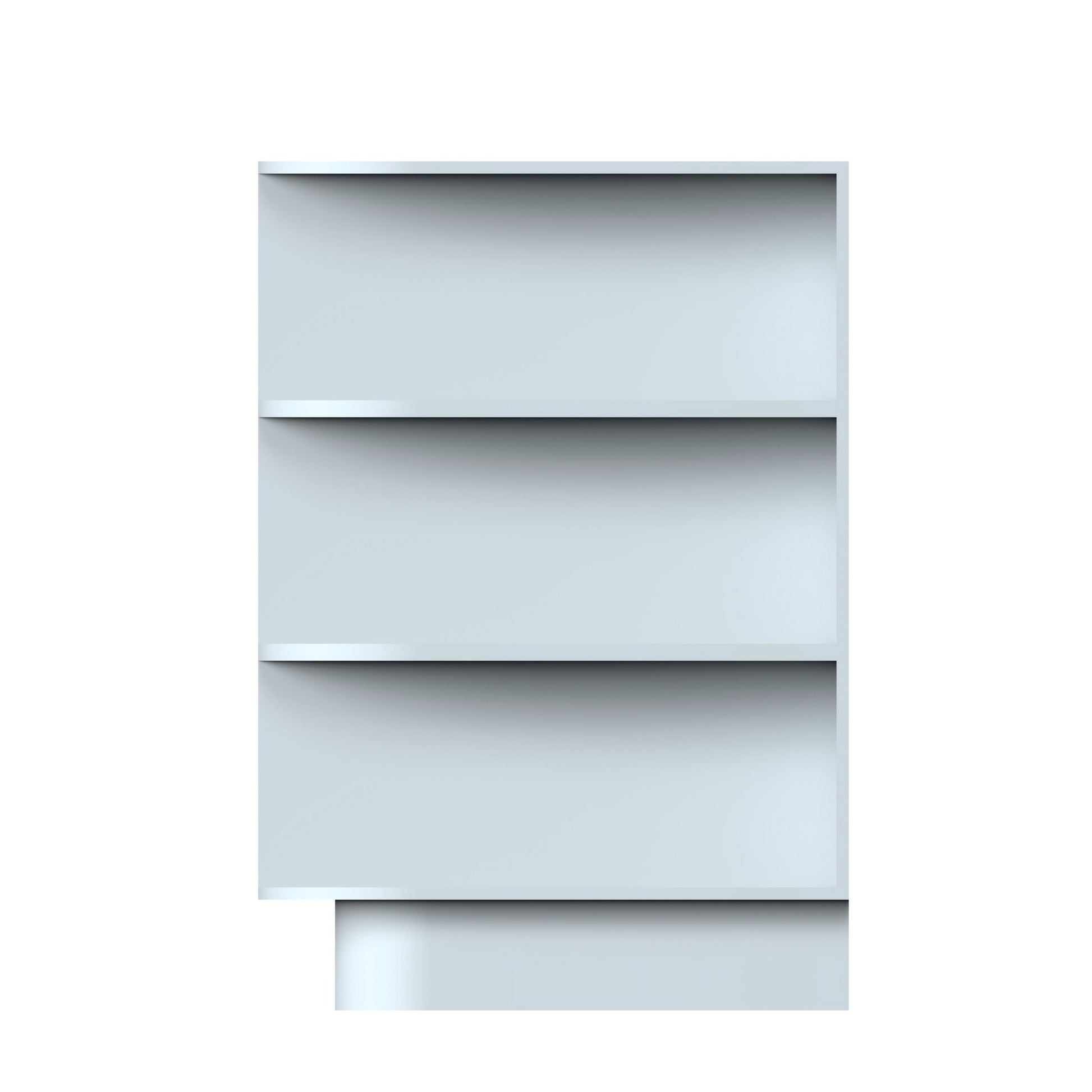 Dove Grey RTA 9"W x 24"D x 34.5"H End Corner Open Shelf Base Cabinet