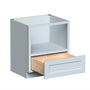 Dove Grey RTA 30"W x 24"D x 34.5"H Microwave Base Cabinet with 1 Drawer
