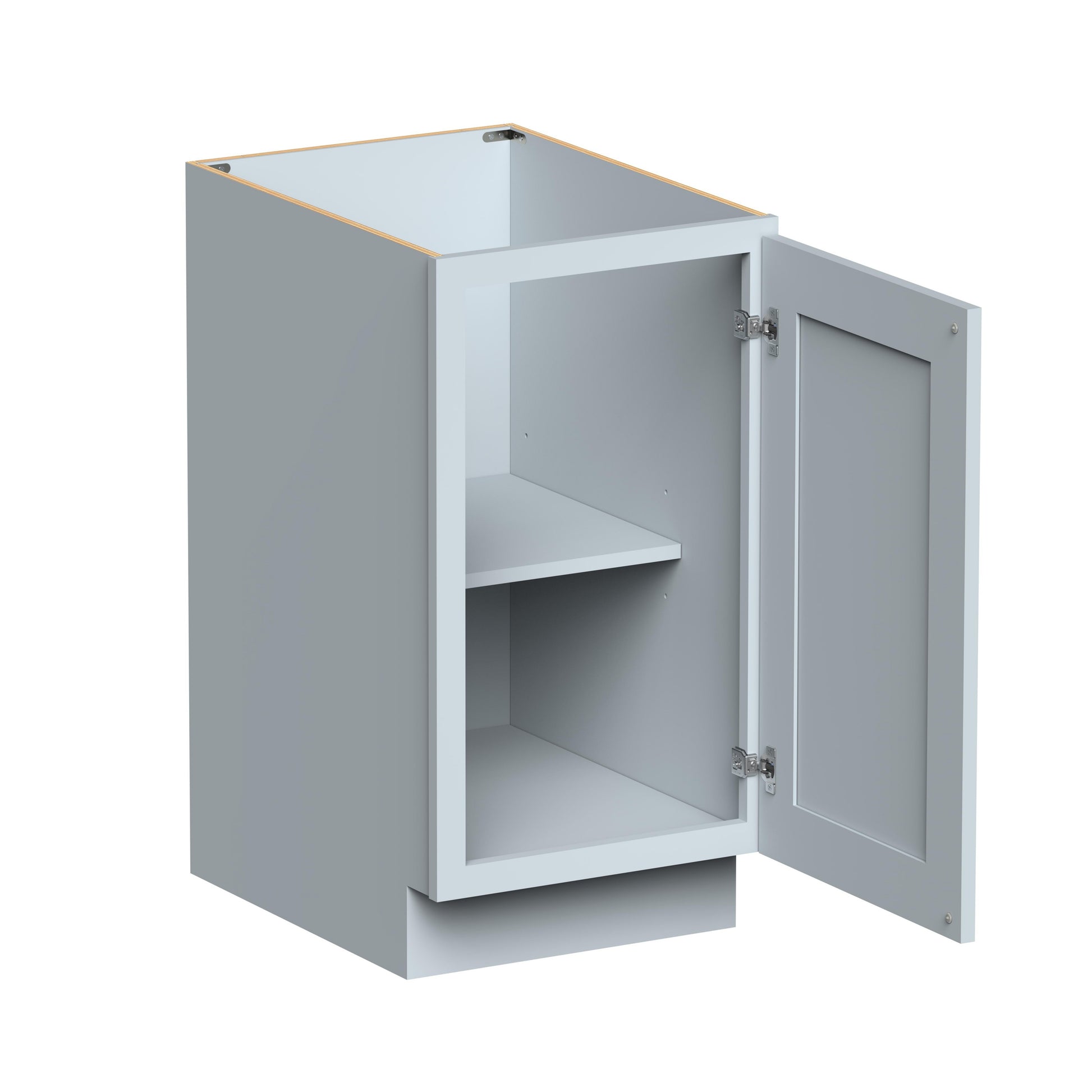 18"W x 24"D x 34.5"H Plywood Full Height Door Base Kitchen Cabinet with 1 Door Ready to Assemble