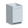 Dove Grey RTA 21"W x 24"D x 34.5"H Full Height Door Base Cabinet with 1 Door