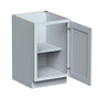 Dove Grey RTA 21"W x 24"D x 34.5"H Full Height Door Base Cabinet with 1 Door