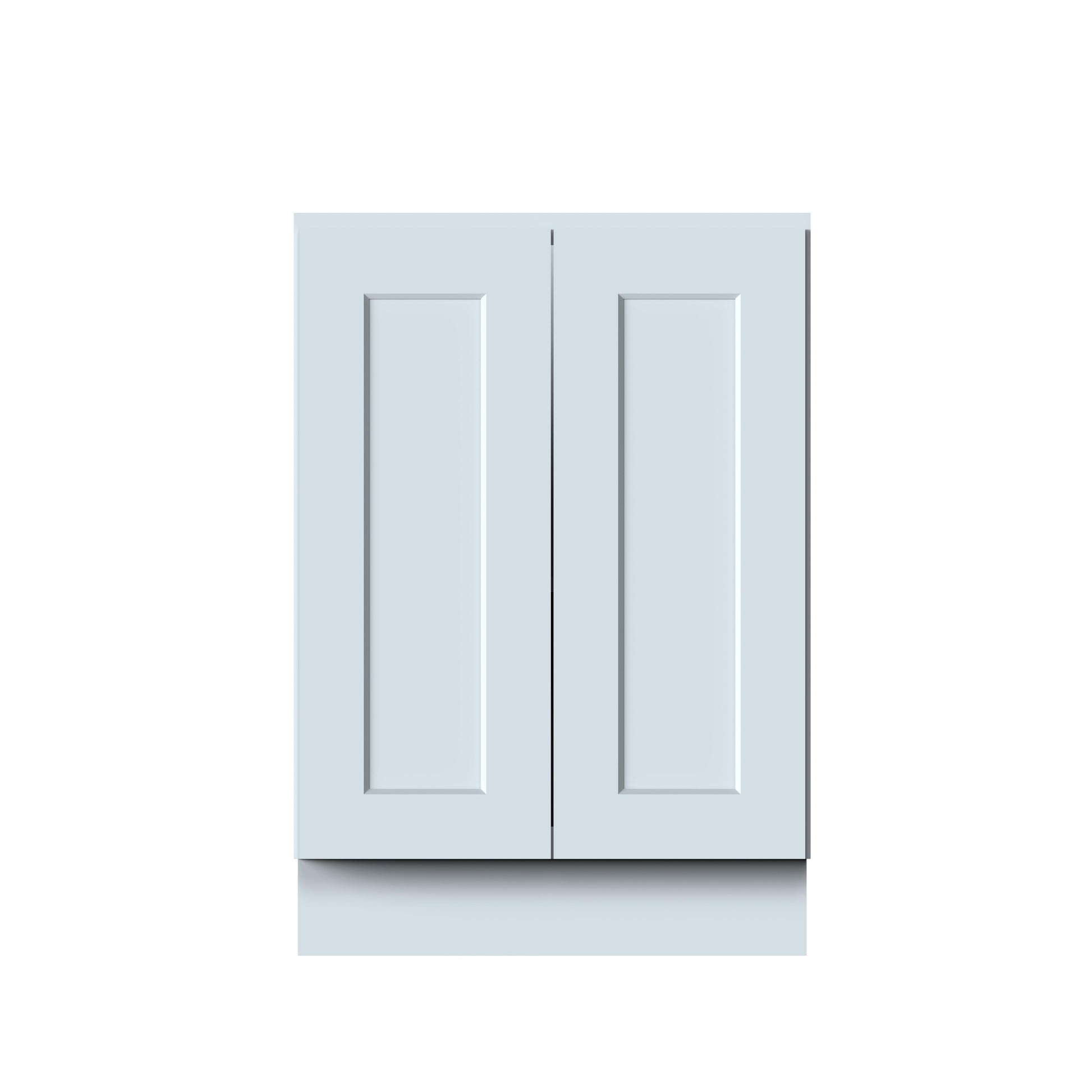 24"W x 24"D x 34.5"H Plywood Full Height Door Base Kitchen Cabinet with 2 Doors Ready to Assemble
