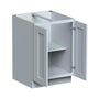 24"W x 24"D x 34.5"H Plywood Full Height Door Base Kitchen Cabinet with 2 Doors Ready to Assemble