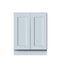 Dove Grey RTA 27"W x 24"D x 34.5"H Full Height Door Base Cabinet with 2 Doors