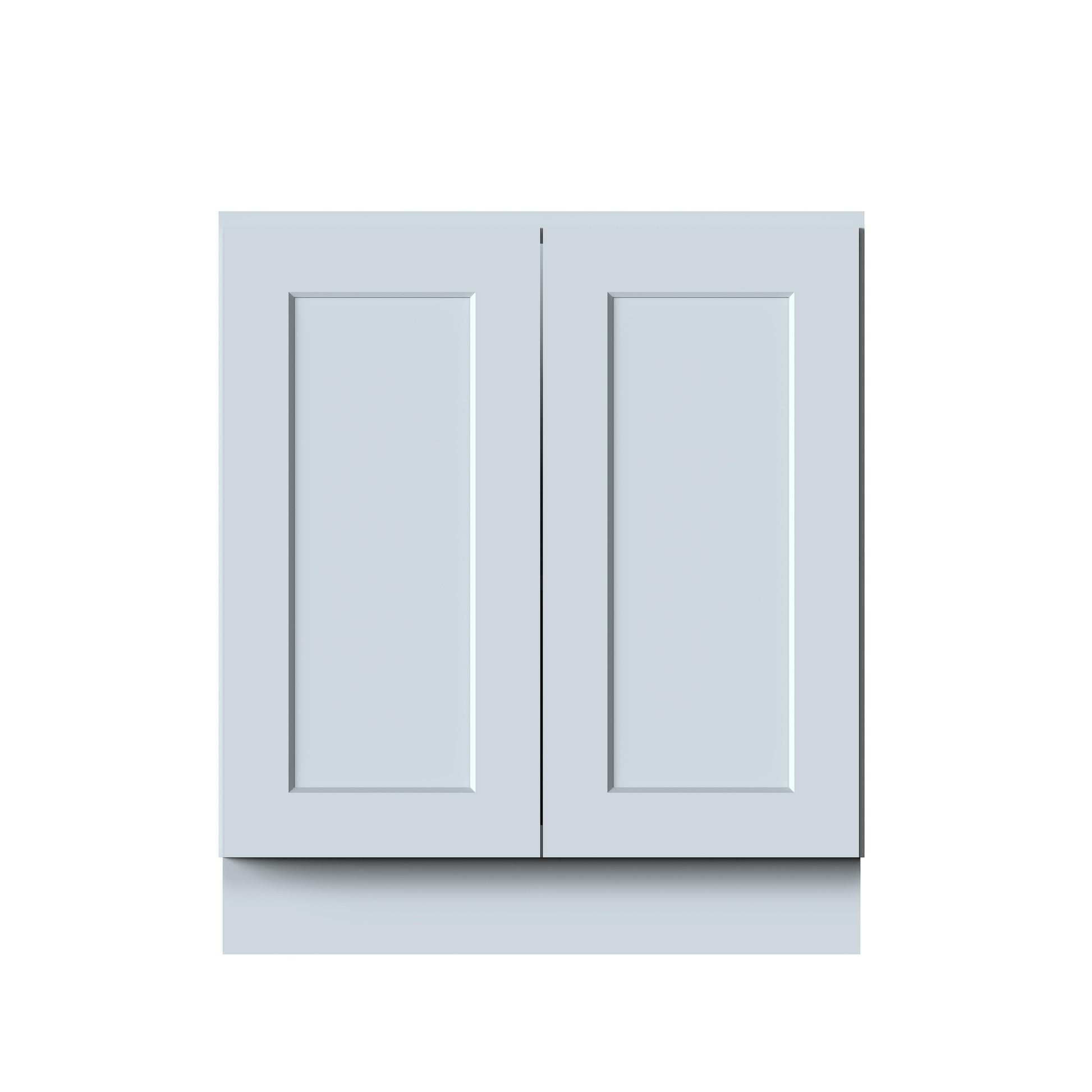 30"W x 24"D x 34.5"H Plywood Full Height Door Base Kitchen Cabinet with 2 Doors Ready to Assemble