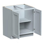 30"W x 24"D x 34.5"H Plywood Full Height Door Base Kitchen Cabinet with 2 Doors Ready to Assemble