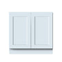 36"W x 24"D x 34.5"H Plywood Full Height Door Base Kitchen Cabinet with 2 Doors Ready to Assemble