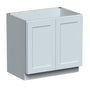 36"W x 24"D x 34.5"H Plywood Full Height Door Base Kitchen Cabinet with 2 Doors Ready to Assemble