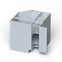 33"W x 24"D x 34.5"H Plywood Lazy Susan Corner Base Kitchen Cabinet with 2 Doors Ready to Assemble