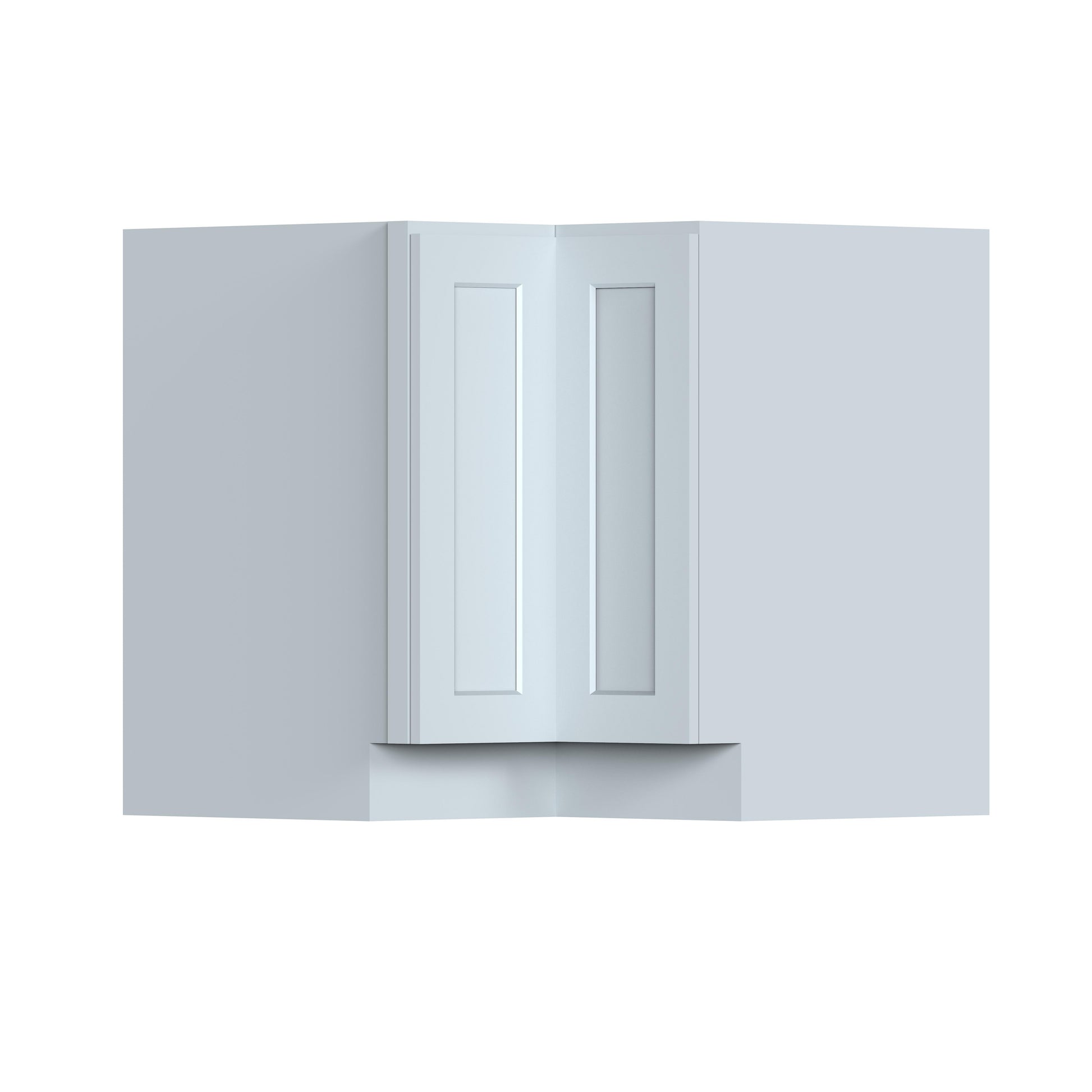 36"W x 24"D x 34.5"H Plywood Lazy Susan Corner Base Kitchen Cabinet with 2 Doors Ready to Assemble