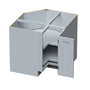 36"W x 24"D x 34.5"H Plywood Lazy Susan Corner Base Kitchen Cabinet with 2 Doors Ready to Assemble