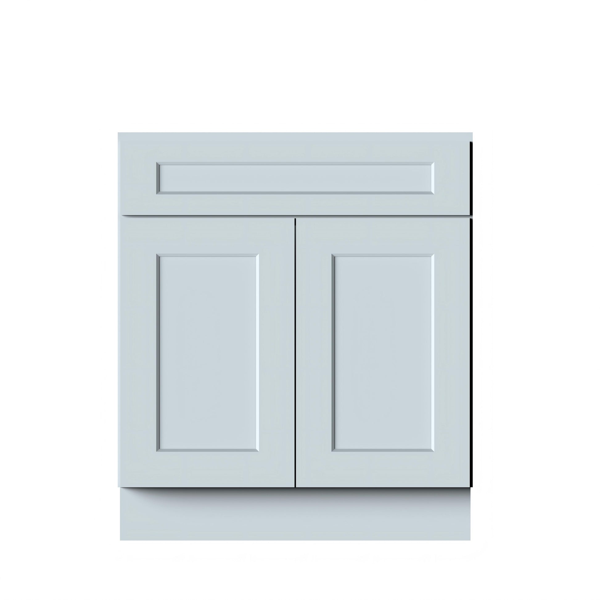 Dove Grey RTA 30"W x 24"D x 34.5"H Sink Base Cabinet with 2 Doors