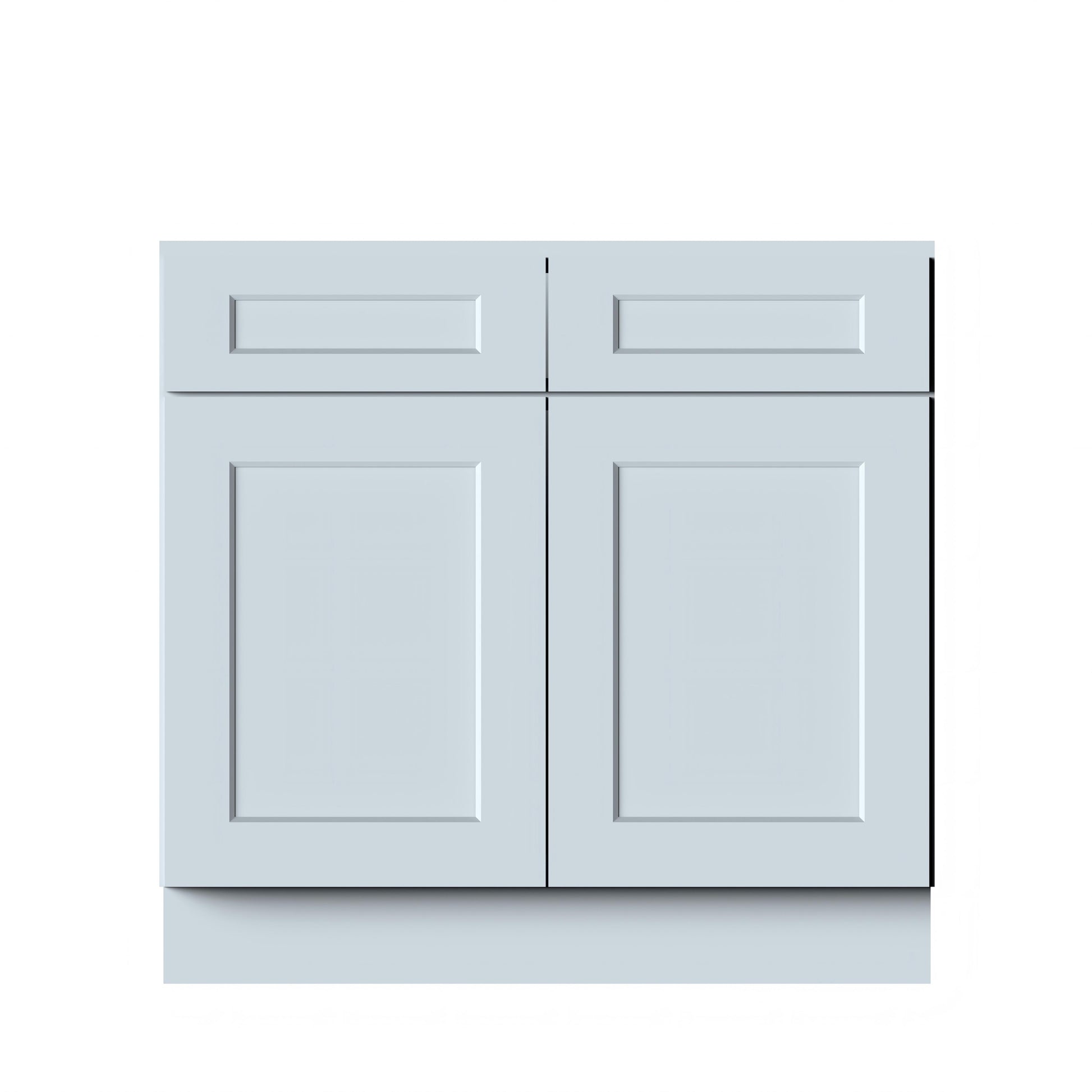 36"W x 24"D x 34.5"H Plywood Sink Base Kitchen Cabinet with 2 Doors Ready to Assemble